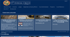Desktop Screenshot of 15thcircuit.co.palm-beach.fl.us